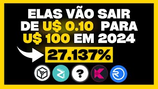 ðŸš¨ TOP 5 CRIPTOMOEDAS QUE CUSTAM MENOS DE 010 CENTAVOS E VÃƒO EXPLODIR NA BULL RUN DE 2024 E 2025 [upl. by Arrio716]