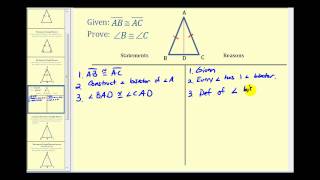 Proof The Isosceles Triangle Theorem [upl. by Orfield]