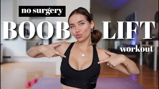 how to naturally LIFT amp FIRM your BUST  No SURGERY Perky Chest Lift Workout [upl. by Andros]