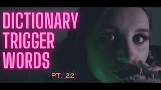 ASMR Dictionary Trigger Words 📕 Pt 22 [upl. by Carlene]