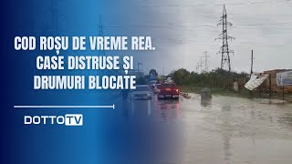 Cod roșu de vreme rea Case distruse și drumuri blocate [upl. by Aklog]