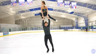 Twin Swedish Pair Skaters Greta Crafoord amp John Crafoord skate to quotWavesquot DeanLewis [upl. by Anauj]