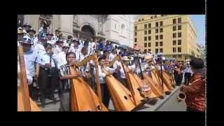 ADIT HOMENAJE A JAUJA CONCIERTO DE 16 ORQUESTAS ATRIO DE LA CATEDRAL DE LIMA [upl. by Eanal338]