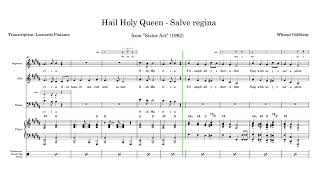 Hail Holy Queen  Salve Regina from Sister Act Full score transcription PDF link in description [upl. by Salvadore724]