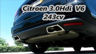 Exhaust Sound Citroen C5 30HDi 243cv  Som escape [upl. by Ael]