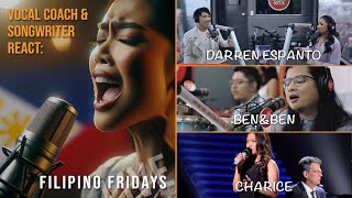 E005 Vocal Coach amp Songwriter React to Darren Espanto BenampBen amp Charice  Filipino Fridays [upl. by Tinaret239]