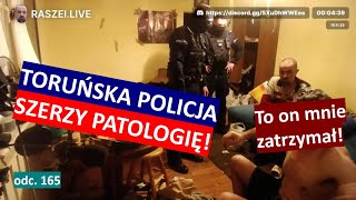 Policjant który w Toruniu bezpodstawnie mnie zatrzymał znowu łamie prawo przed kamerą 165 [upl. by Fenella]