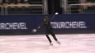 14 Carla MONZALI FRA  ISU JGP Courchevel Junior Ladies Short Program [upl. by Akcimahs]