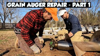 GRAIN AUGER REPAIR  PART 1 [upl. by Encratis]