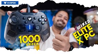 AMKETTE EvoFox Elite X Wired Gamepad  Best Gamepad Gaming Controller for PC Under 1000 in 2023 [upl. by Areit]