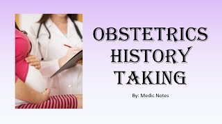 OampG Obstetrics history taking template for medical students [upl. by Carberry]