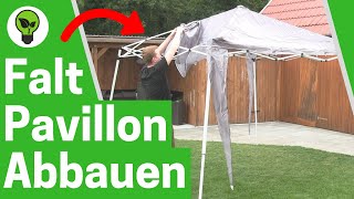 Faltpavillon Zusammenklappen ✅ TOP ANLEITUNG Wie Garten Pavillon Alleine Zusammenlegen amp Abbauen [upl. by Thom]