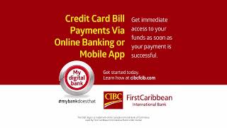 Credit Card Payment Options  CIBC FirstCaribbean [upl. by Melvena]