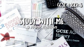 Study with me  GCSE Mocks  9 Hour Edition [upl. by Gaeta]