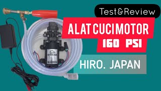 TesampReview  Alat Cuci Motor AC Mobil HIRO 160 PSI Mesin Steam Power Sprayer Portable [upl. by Yhtomiht]