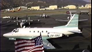 Classic Rockwell Sabreliner 60 Departing BUR [upl. by Arocahs]