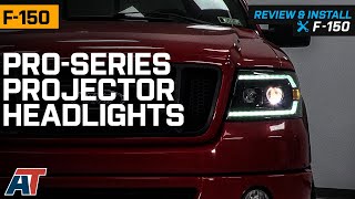 20042008 F150 PROSeries Projector Headlights Review amp Install [upl. by Atniuq]