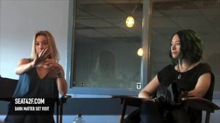 Zoie Palmer Jodelle Ferland Dark Matter Set Visit Interview [upl. by Gomez]