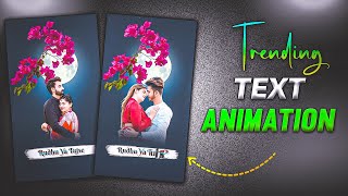 🔥4K Full screen Trending Text Animation Video editing Alight Motion vinit Sah [upl. by Chon]