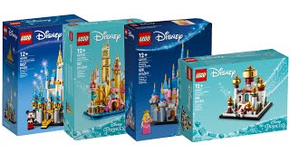 All LEGO Disney Mini Castle´s done between 2021  2024 CompilationCollection Speed Build [upl. by Boehike513]