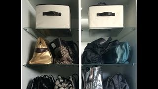 Como organizar closet ou armário  bolsas e acessórios [upl. by Maclaine]