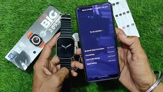 t900 ultra how to connect and How To Set Wallpaper Photo In Smartwatch T900 [upl. by Ilyk]