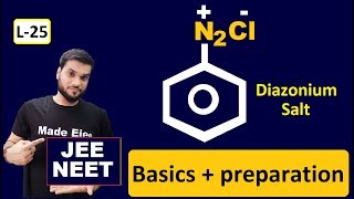 L25 Diazonium Salt  Basics  Preparation  NEET JEE  By Arvind Arora [upl. by Mandle]