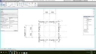 Revit Structure Basic Column family with parametric chamfers [upl. by Nilyak]