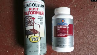 Rust Treatment Test Rustoleum Rust Reformer Vs Permatex Rust Dissolver Gel [upl. by Adrianne948]