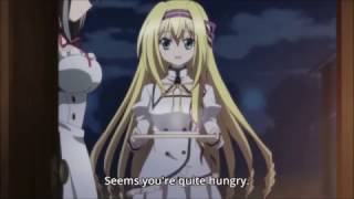 Seirei Tsukai No Blade Dance  Rinslet gives food to Kamito Funny Moments [upl. by Alvar]