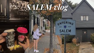 24 hrs in SALEM 🧙‍♀️🎃🍂 coffee shops witchy stores hocus pocus filming locations amp haul [upl. by Ellecram]