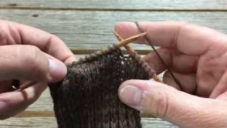 Basic Sock Tutorial Part 2  The Heel Flap and Turn [upl. by Aninep]