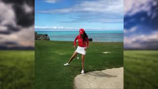 Top best golf shots golf trickshot artist Tania Tare [upl. by Akimihs47]