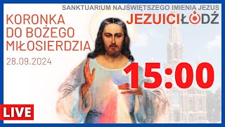 Koronka do Bożego Miłosierdzia przed Najświętszym Sakramentem 27092024  Jezuici Łódź  Na żywo [upl. by Notnil]