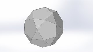 How to make Icosidodecahedron by SolidWorks  3D CAD [upl. by Edra]