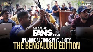 Echoes of Fans Mock Auction Bengaluru  RCB 12th Man TV [upl. by Boycey]