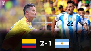 COLOMBIA VENCE A ARGENTINA  COLOMBIA 2 ARGENTINA 1  ELIMINATORIAS CONMEBOL 2026 [upl. by Htiduy]