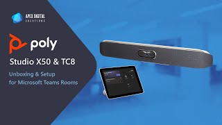 Installing the Poly Studio X50 Video Bar and TC8 for Microsoft Teams Rooms [upl. by Noram]