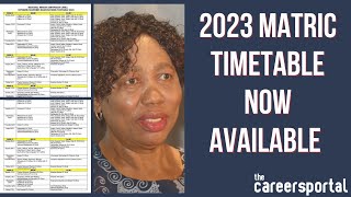 📢 ANNOUNCEMENT 📢 2023 Final Matric Exam Timetable Now Available  Careers Portal [upl. by Hokanson]