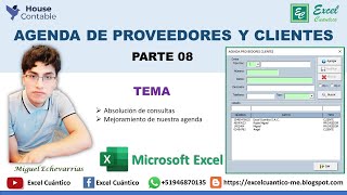 Agenda de Proveedores y Clientes VBA Excel Macros  Parte 08 quotPreguntas y Respuestasquot [upl. by Cottrell]