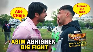 Khatron Ke Khiladi 14 NEW PROMO Asim Riaz Big Fight With Abhishek Kumar Rohit Shetty Angry Asim Out [upl. by Athalie]