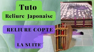 reliure japonaise suite du point Copte comment passer dun livret à lautre [upl. by Yerdna]