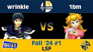 Drexel Melee Fall 24 1 AHFC  wrinkle Marth Vs AHFC  1bm Peach  Losers Semifinals [upl. by Yeldud]