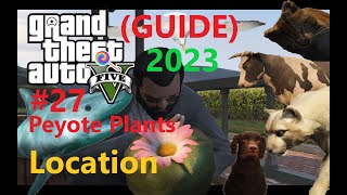 GTA 5 All 27 Peyote Plants Location 2023 Guide  Unlock the Secrets of Los Santos  4K 60FPS [upl. by Fronniah]