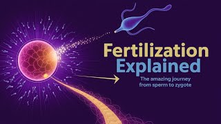 Fertilization Explained The Amazing Journey from Sperm to Zygote [upl. by Racklin]