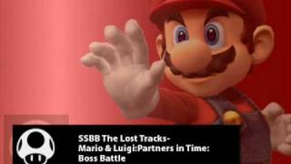 SSBB The Lost TracksM amp LPartners in TimeBoss Battle [upl. by Ecidnac211]