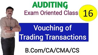 Vouching of trading transactionsAuditingMalayalam [upl. by Khalil212]