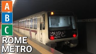 4K 🇮🇹 Rome Metro  All The Lines  🇮🇹 Metropolitana di Roma  Tutte le Linee 2024 [upl. by Etterb207]