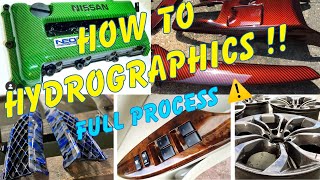 Hydrographics how to FULL PROCESS Tricks amp Secrets  Hydrodipping Bible Hydrodip Start to Finish [upl. by Sholeen]