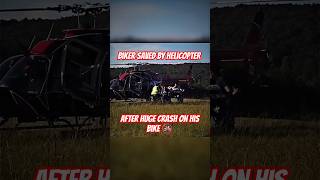 Helicopter Involved In Biker HORRIFIC CRASH shorts [upl. by Llertnac]